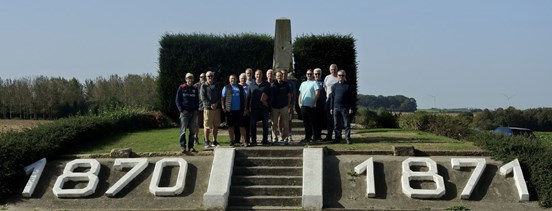 The Touring Party At The Monument Aux Morts De La Guerre De 1870 1871