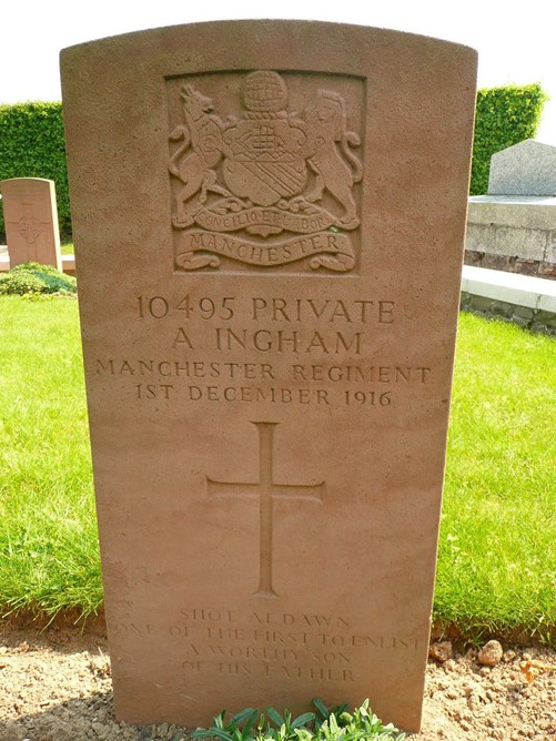 Headstone Of Private Ingham