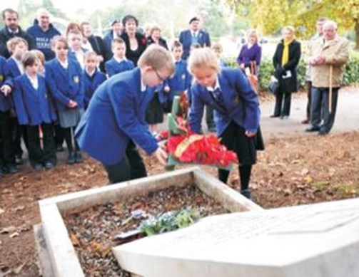 Children From Southfields Primary School In Peterborough Laid Wreaths At Jimmy’S Memorial In 2011