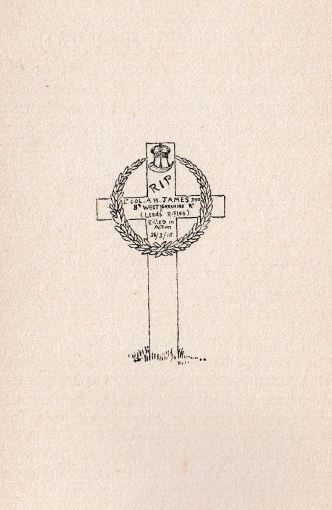 The Sketch Of The Original Cross Over Archie's Grave