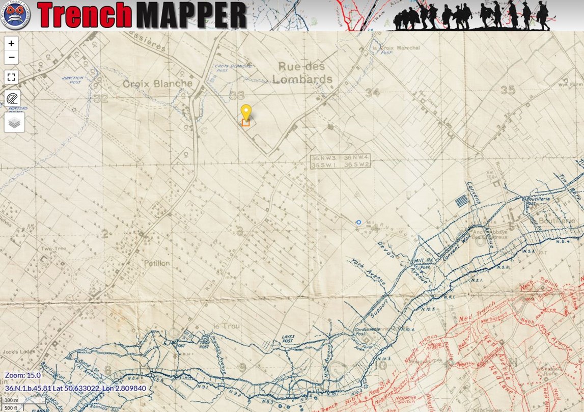 Lewis Henry Shapter Map
