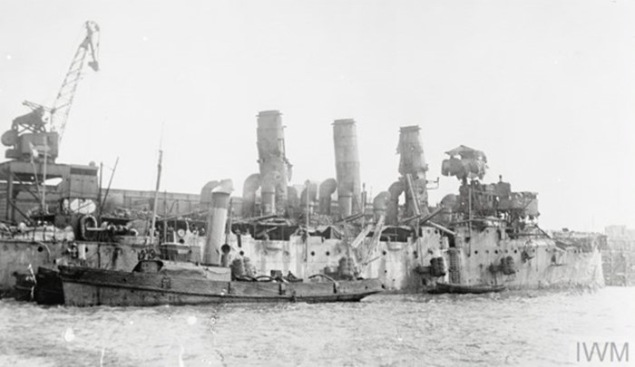 HMS Vindictive On Her Return From Zeebrugge