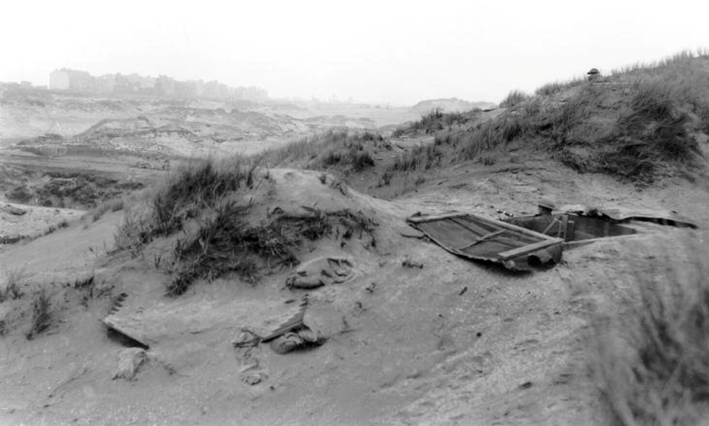 A View Of Two Machine Gun Positions And Their Field Of Fire At The 'Broken Hill' Machine Gun Dugout