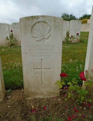 Eden Pringle’S Headstone With Inscription ‘Faithful Unto Death’