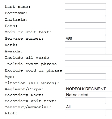 Fig 11 Geoffs Search Box