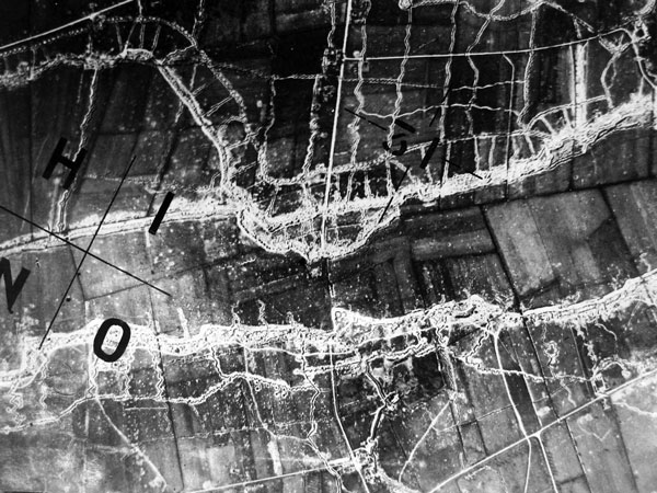 An Aerial View Of The Bridoux Salient 1916