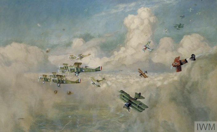 A RFC:RAF Formation Being Attacked By Germans