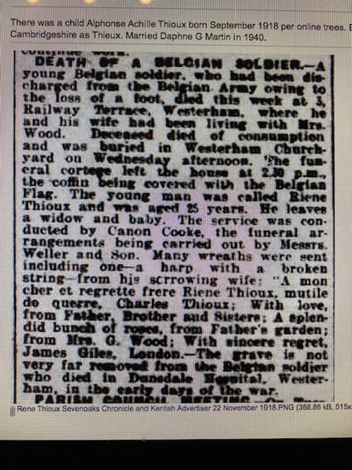 Report From Sevenoaks Chronical