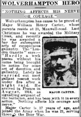 Newspaper Report In The Birmingham Daily Gazette, 3 October 1916