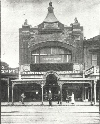 Profitt Bros., Furniture Warehouse, 95 97 Smith Street, Fitzroy, Melbourne, 1905