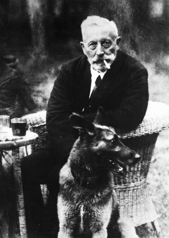 Kaiser Wilhelm II And His Dog In Exile, 1938 (1)