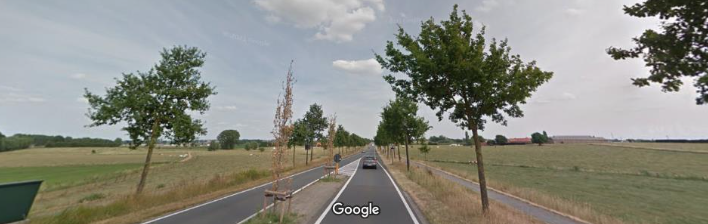 Present Day View Along The Menin Road