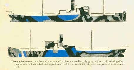 Diagram Of The Camouflage Pattern Of The S.S. Alban