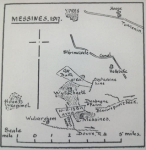 Sketch Map Of The Cheshire Regiment In The Great War 3