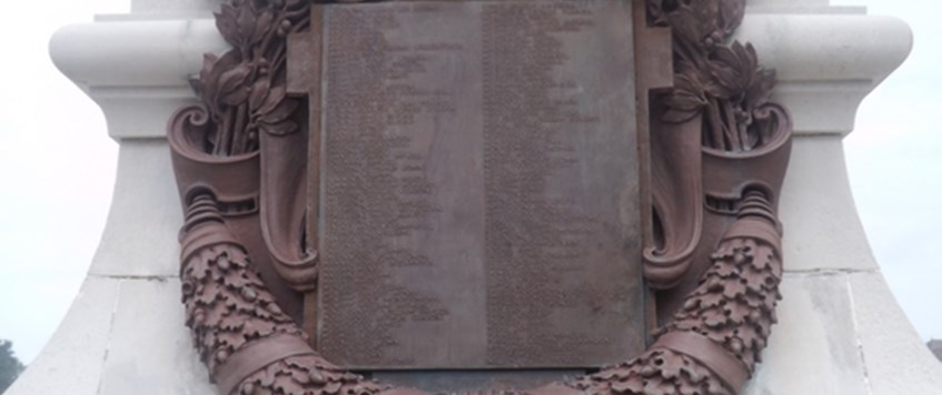 Names On A War Memorial