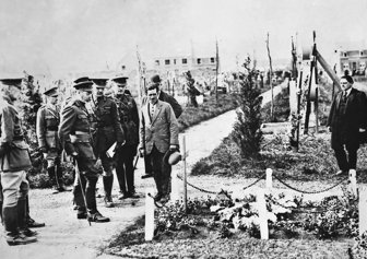 KGV At Cousin Maurice Of Battenburg's Grave (Ypres Town Cemetery)