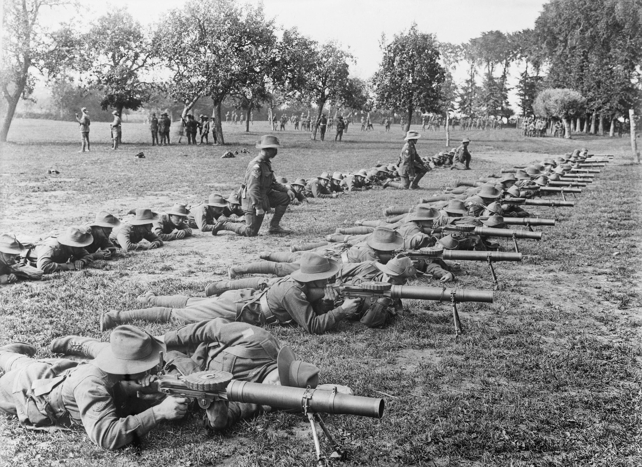 Lewis Gun Drill By 28Th AIF