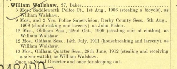 William Walshaw As A Baker In Police Gazette