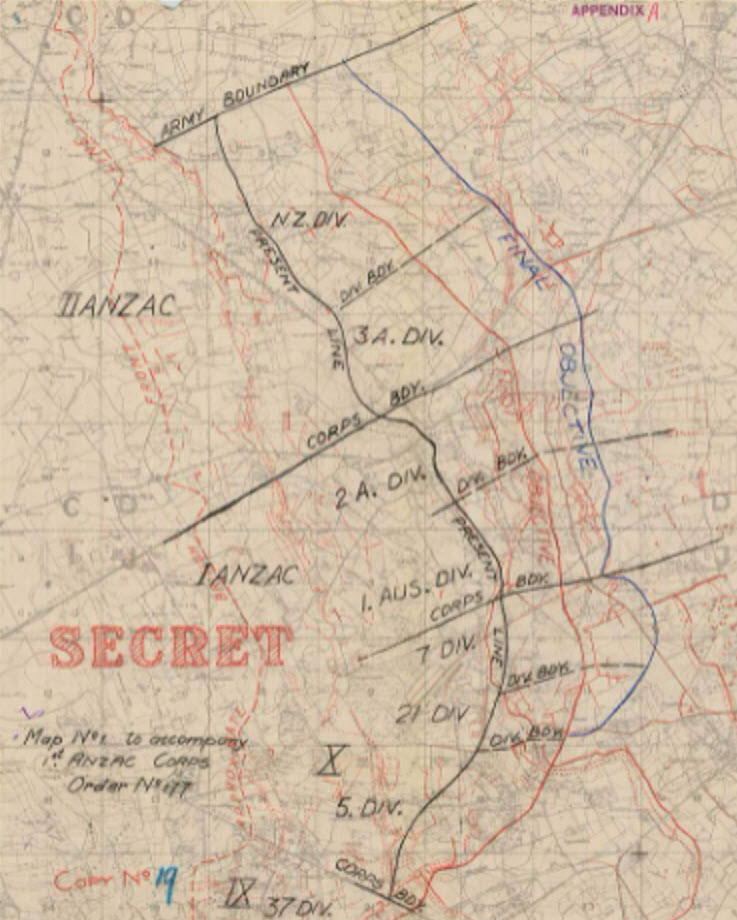Battle Of Broodseinde Attack Planning Map