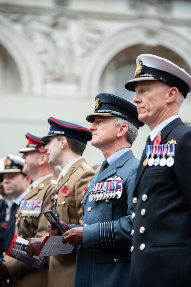 Senior Officers At Cenotaph 11.11.2025