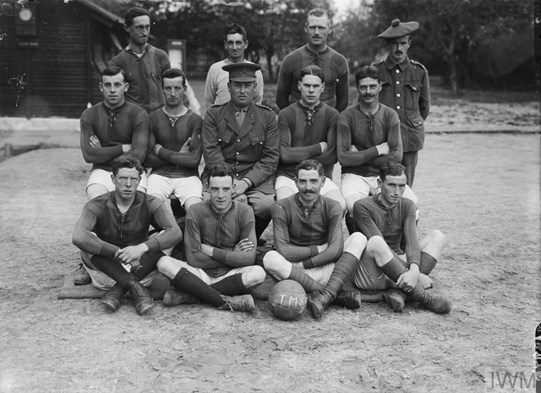 The Football Team Of The Third Army Trench Mortar School