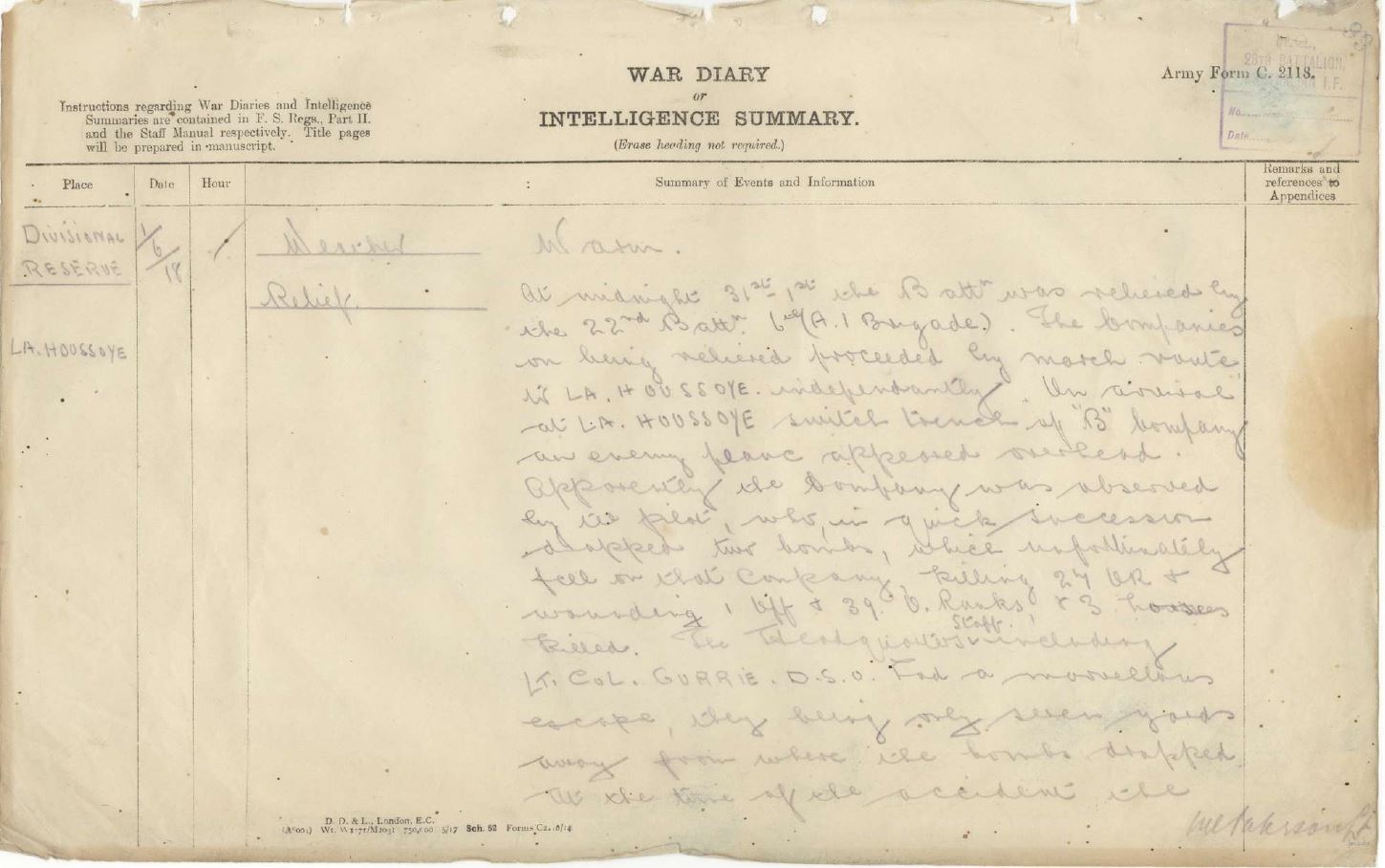War Diary