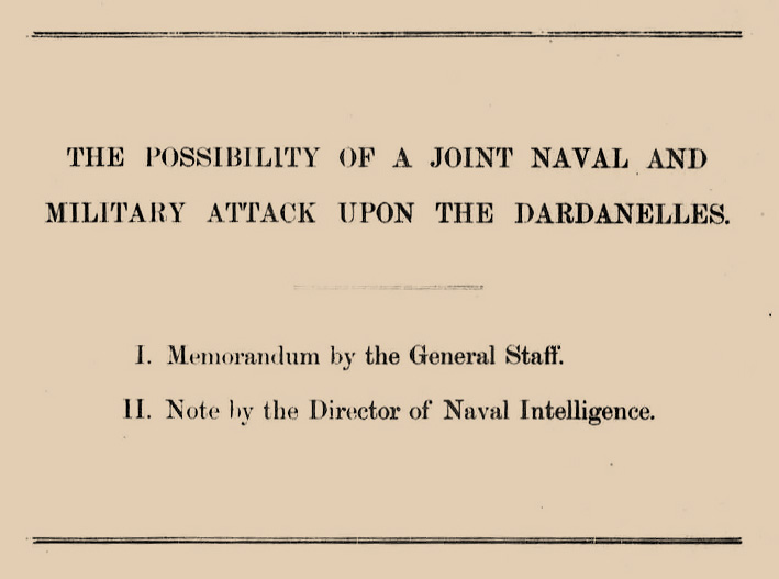 19061220 The Possibility Of A Joint Naval And Military Attack Upon The Dardanelles TNA CAB 38 12 60 2 2
