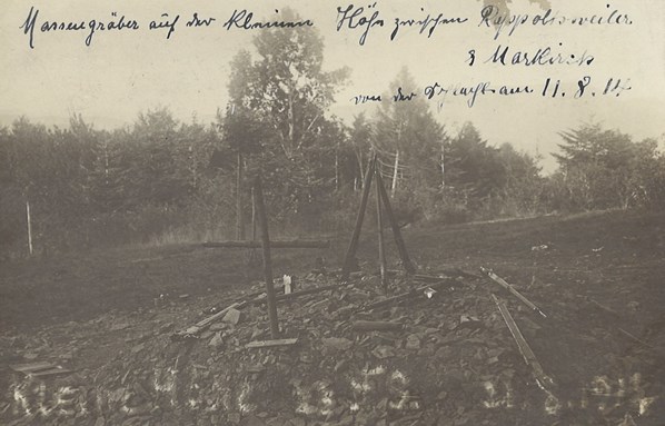 German Mass Grave 1914 Klein Hohe Petit Haut