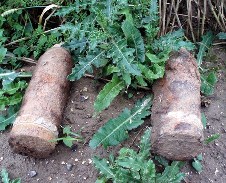 Unexploded Shells Are Still A Common Find.