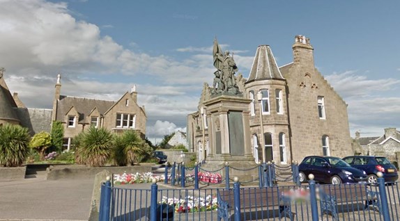 The Buckie War Memorial After Its Move