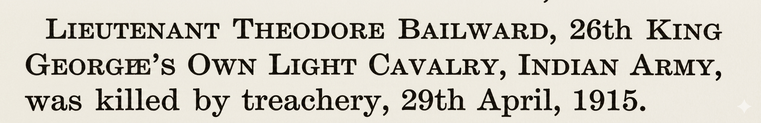 Bailward Bond Of Sacrifice Killed By Treachery