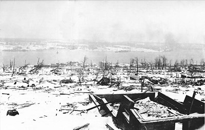 A View Of The Remains Of Halifax After The Explosion