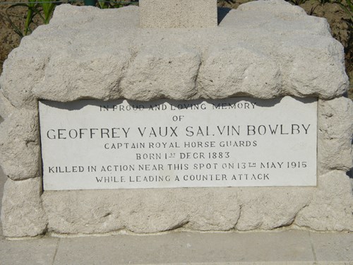 Geoffrey Vaux Salvin Bowlby Memorial Detail