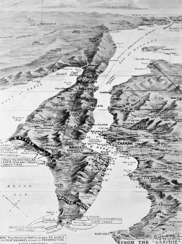 Gallipoli Pictorial Map IWM (Q 70855)
