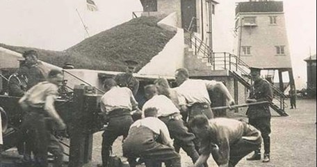 Shore Battery Crew Practicing