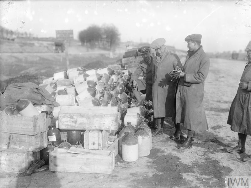 Chinese Students’ Visit To The Western Front. Inspecting A Ration Dump Near Corbie, 25 March 1917