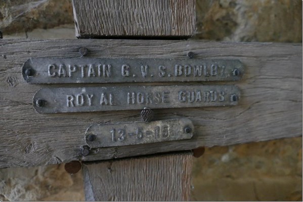 Wooden Grave Marker Bowlby