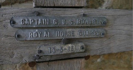 Wooden Grave Marker Bowlby