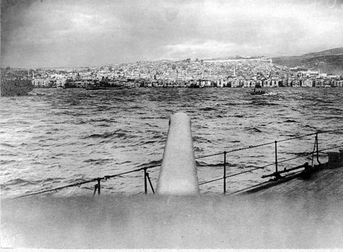 British Battleship Off Salonika
