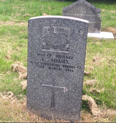Thomas Adams's Headstone