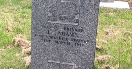 Thomas Adams's Headstone