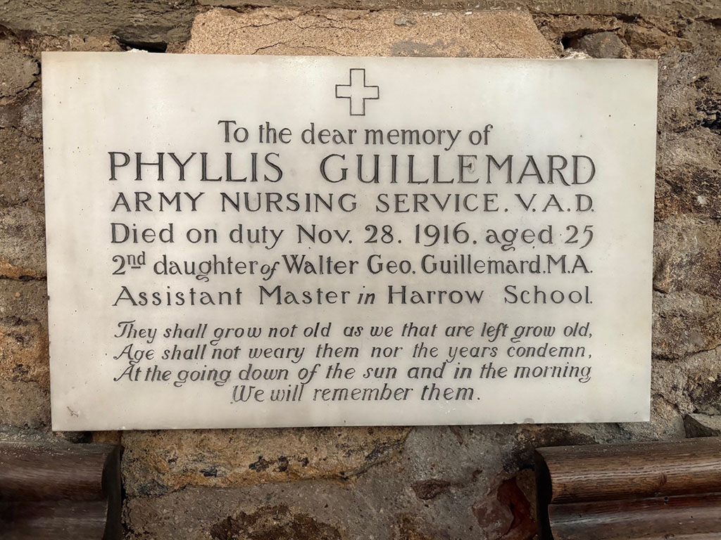 Phyllis Guillemard Plaque