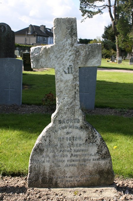 The Headstone Of Sjt Shepherd At Grangegorman Military Cemetery.