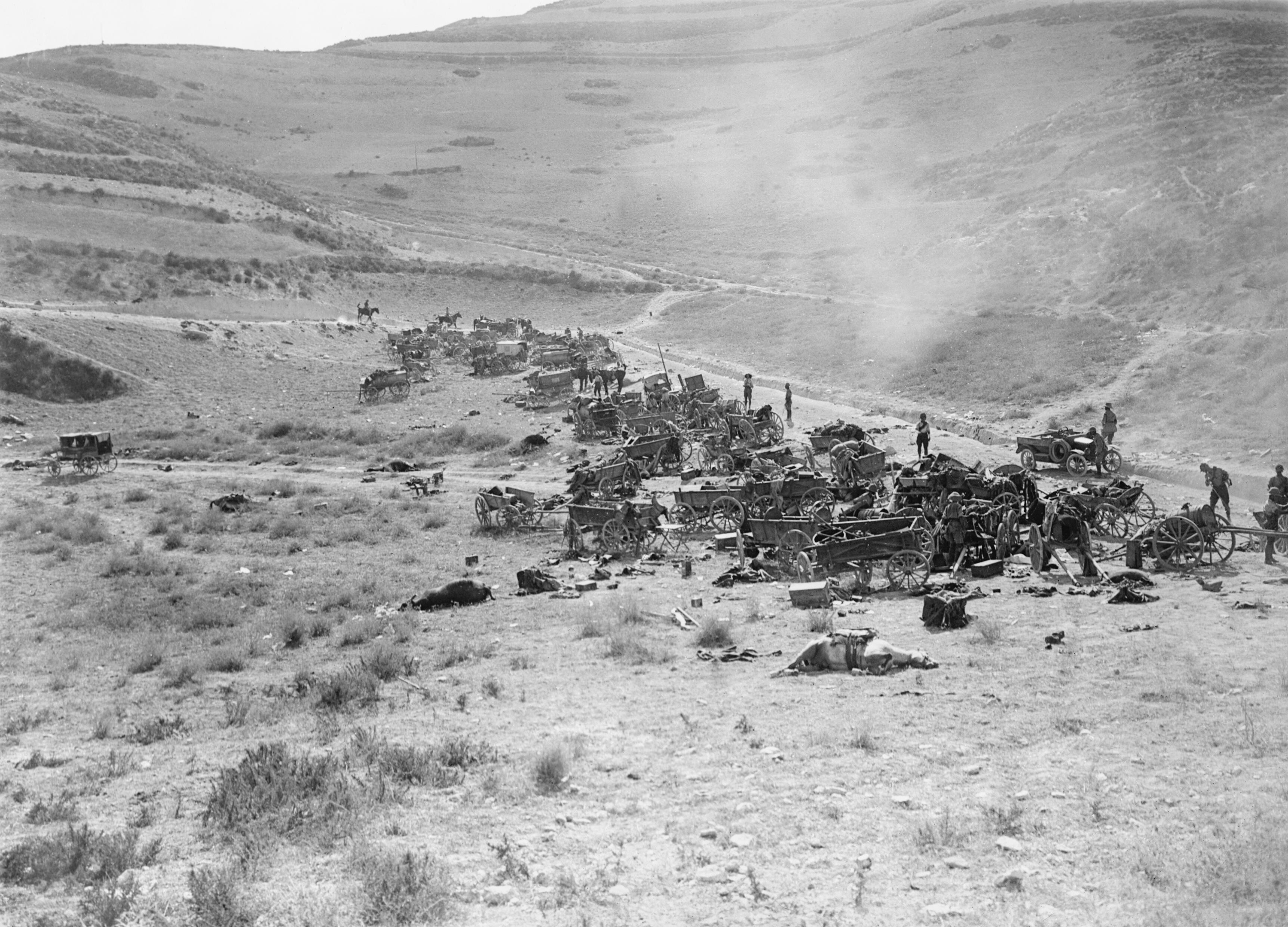 Battle Of Megiddo (1918) Destroyed Turkish Transport