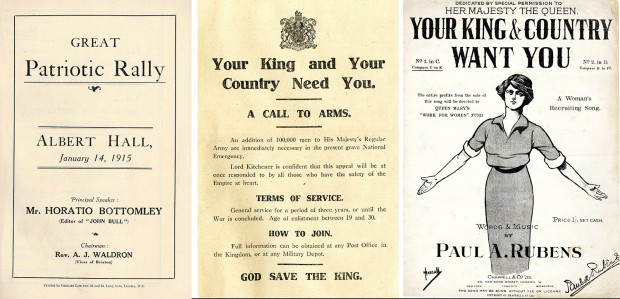 From the Great Patriotic Rally of September 1914 programme