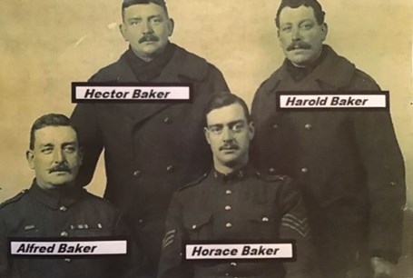 The Baker Brothers In Their WW1 Uniforms