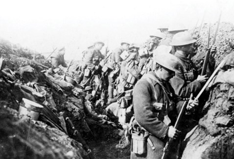 Canadians Fixing Bayonets