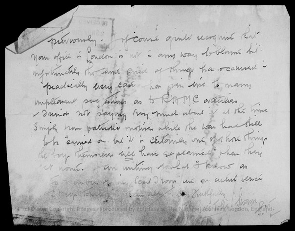 Letter From William De Tolle Swain 2