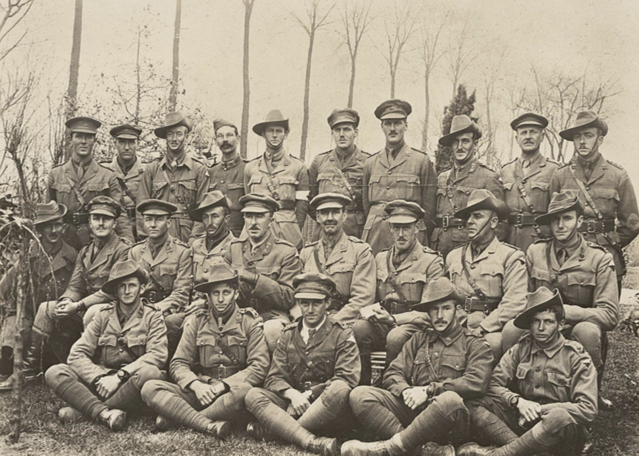 Officers Of The 20Th Battalion At Bois Grenier