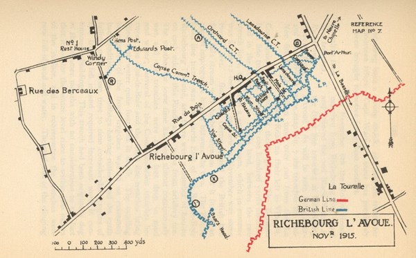 Map Of The Opposing Trench Systems In 1915 (Image – Storringtonlhg.Org.Uk)